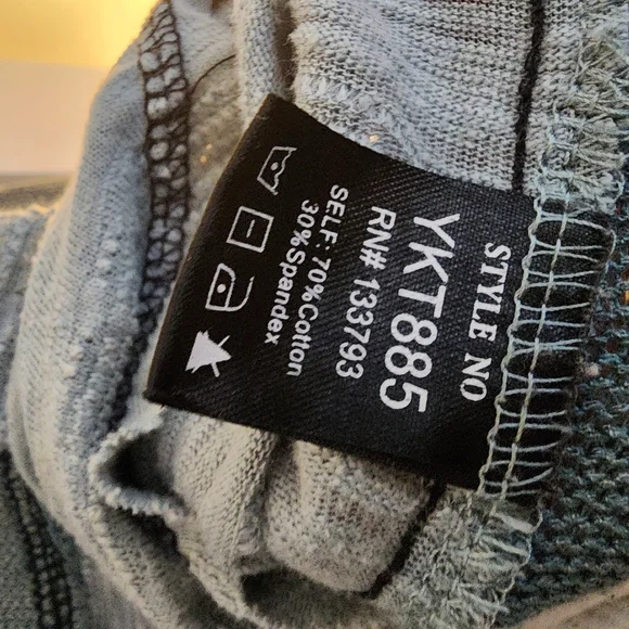 Pol Full Button Lightweight Shirt Size Large Beach Boho Green - Picture 8 of 14